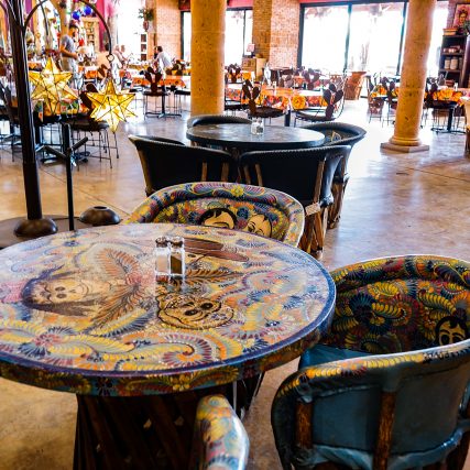 Tables at the Pink Store - Restaurant Floor