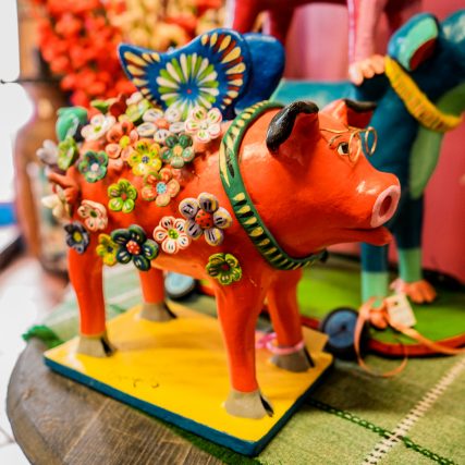 Decorative Glass Pig