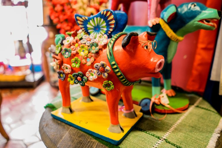 Decorative Glass Pig